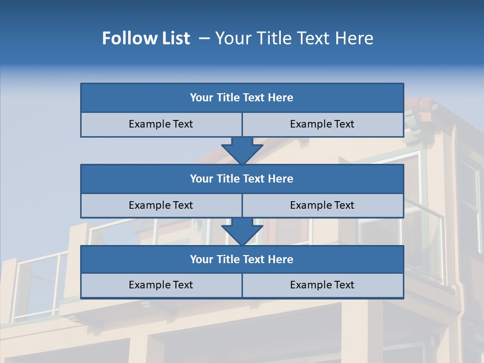 Structure California Exterior PowerPoint Template