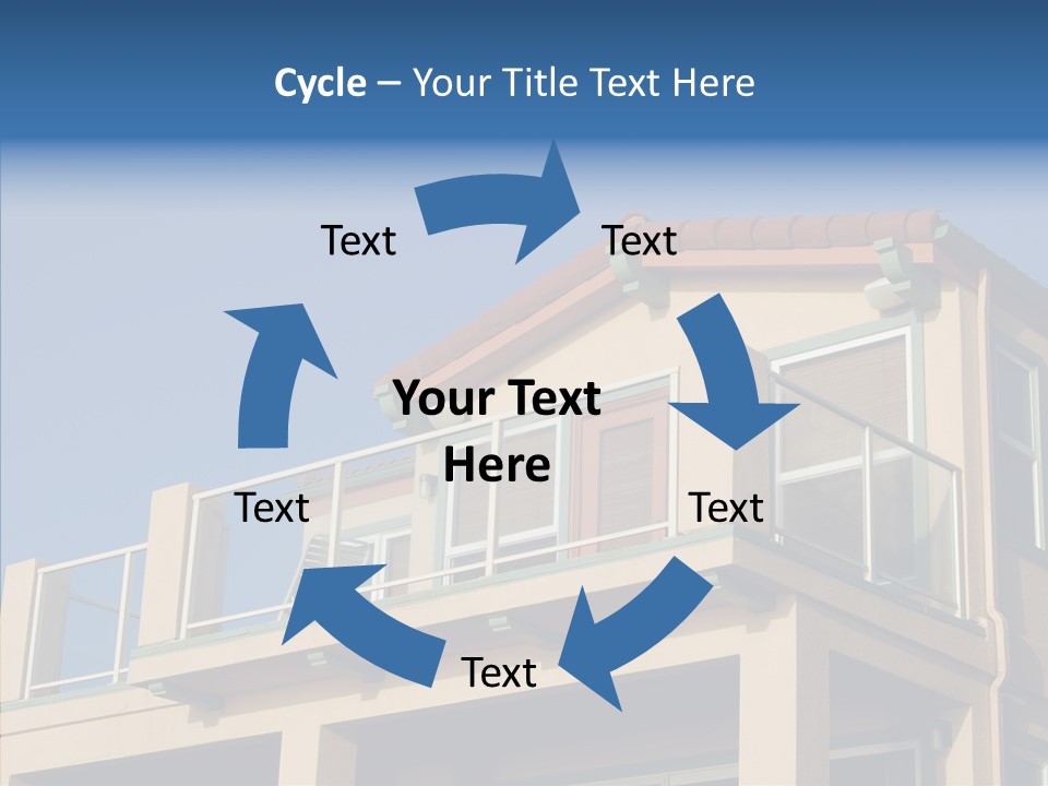 Structure California Exterior PowerPoint Template