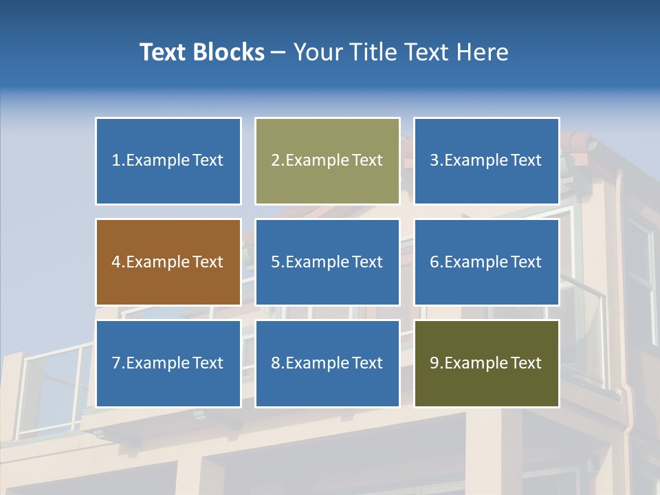 Structure California Exterior PowerPoint Template