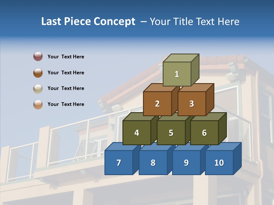 Structure California Exterior PowerPoint Template