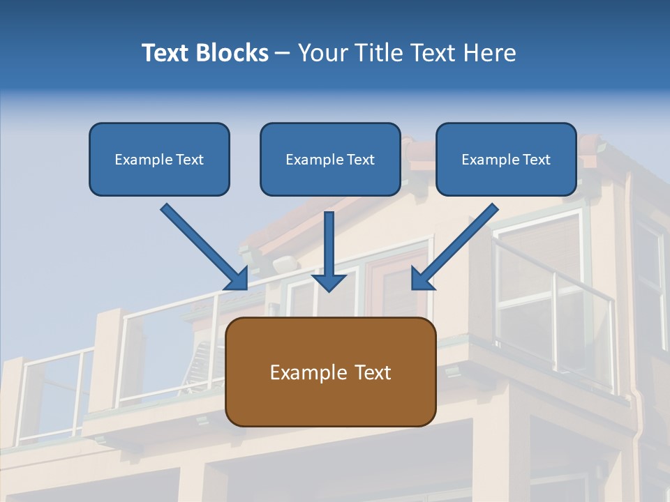Structure California Exterior PowerPoint Template