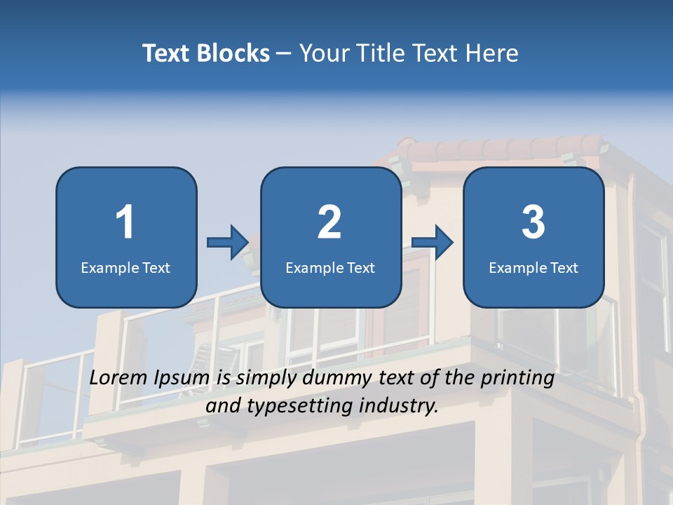Structure California Exterior PowerPoint Template