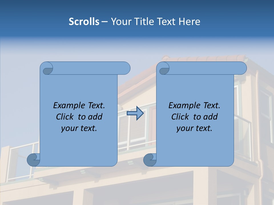 Structure California Exterior PowerPoint Template