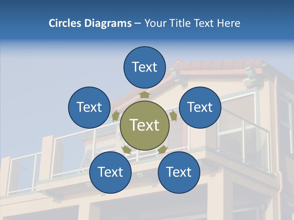 Structure California Exterior PowerPoint Template
