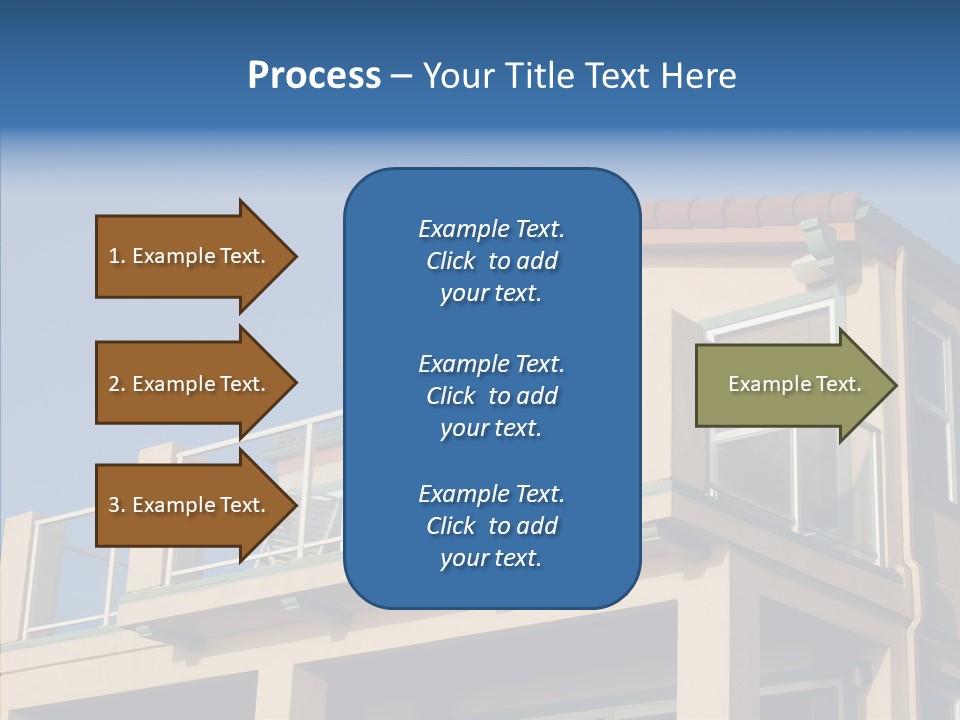 Structure California Exterior PowerPoint Template
