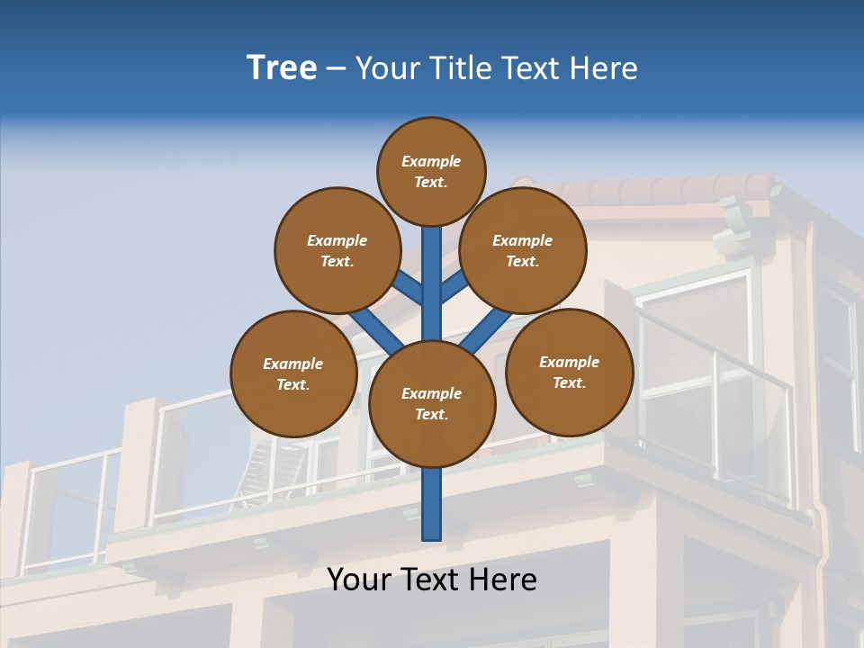 Structure California Exterior PowerPoint Template