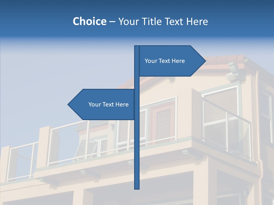 Structure California Exterior PowerPoint Template