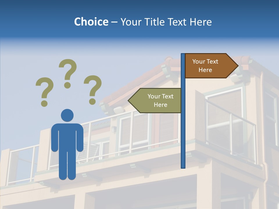 Structure California Exterior PowerPoint Template