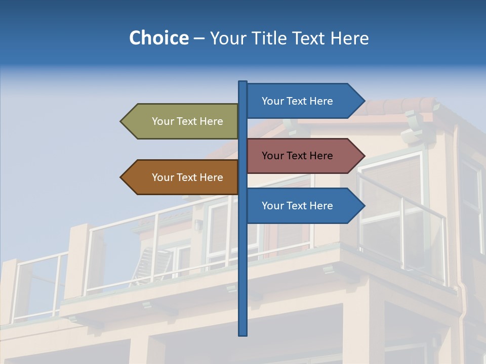 Structure California Exterior PowerPoint Template