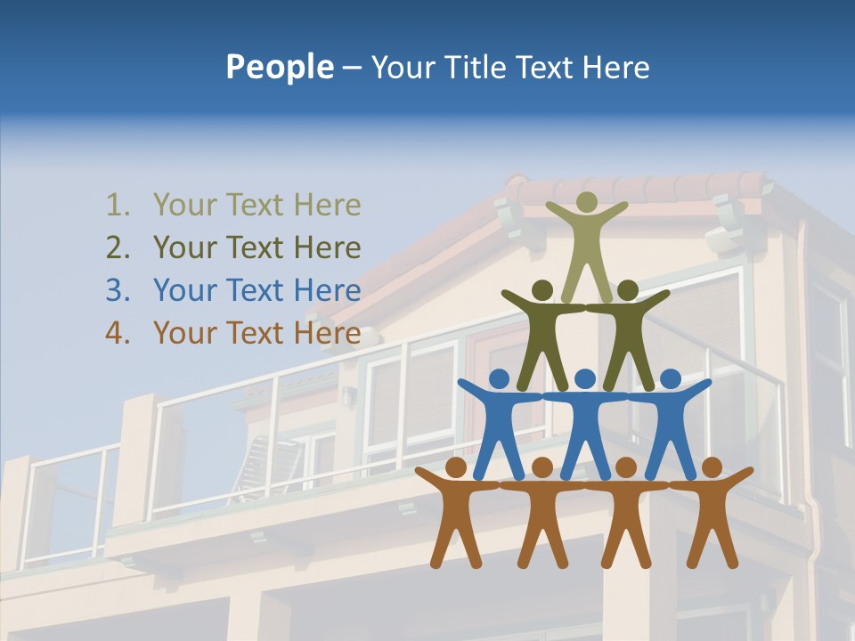 Structure California Exterior PowerPoint Template