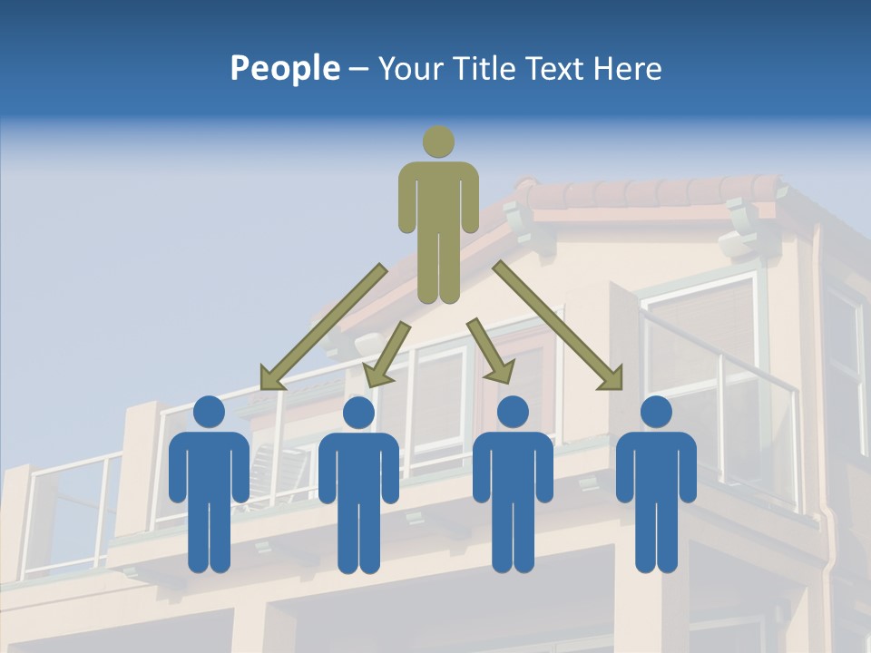 Structure California Exterior PowerPoint Template