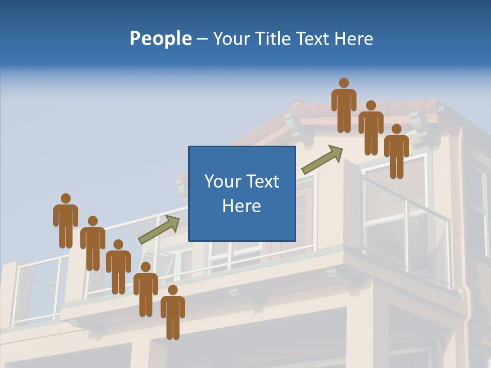 Structure California Exterior PowerPoint Template