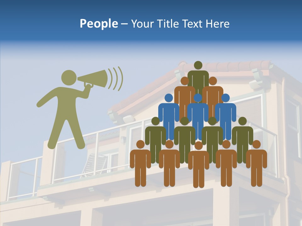 Structure California Exterior PowerPoint Template