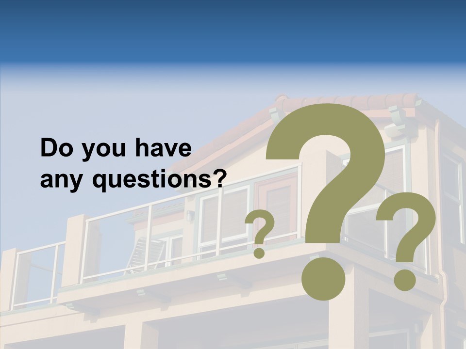 Structure California Exterior PowerPoint Template