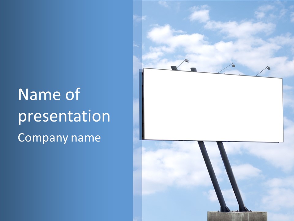 Banner Sell Title PowerPoint Template