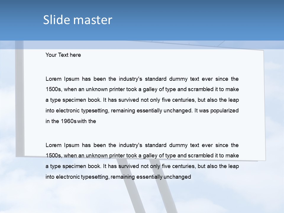 Banner Sell Title PowerPoint Template