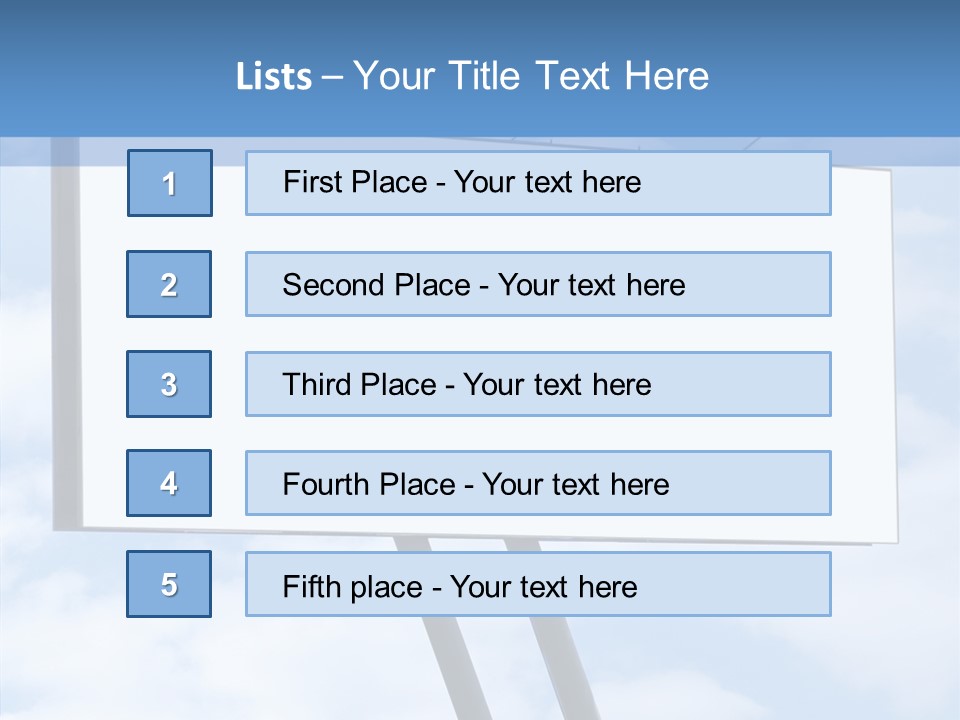 Banner Sell Title PowerPoint Template