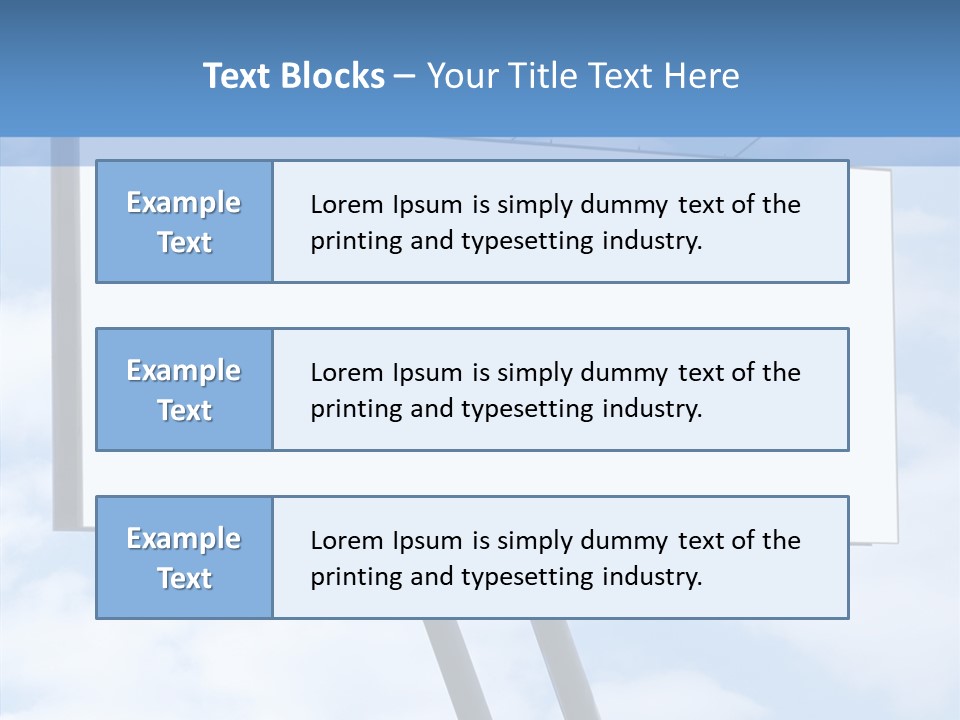 Banner Sell Title PowerPoint Template