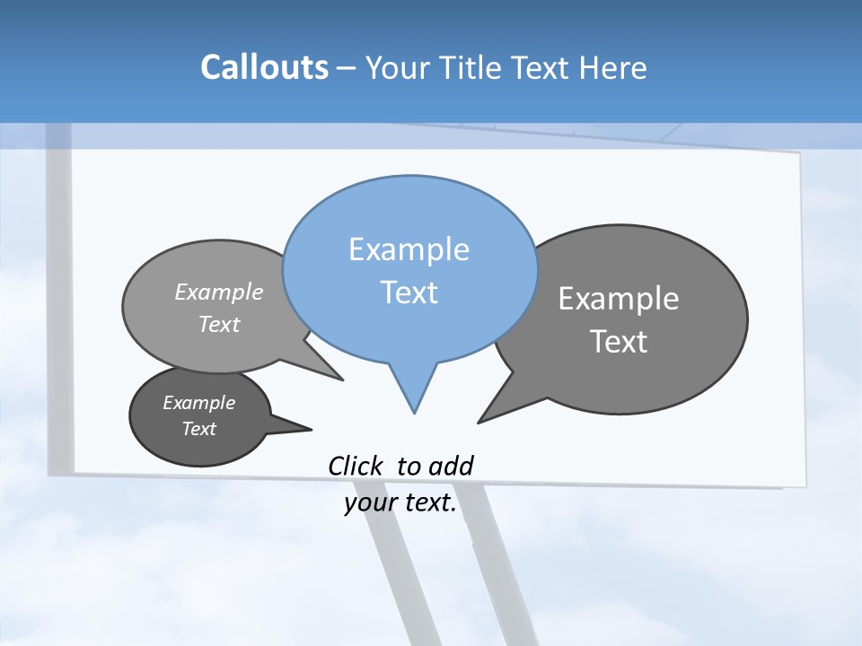 Banner Sell Title PowerPoint Template