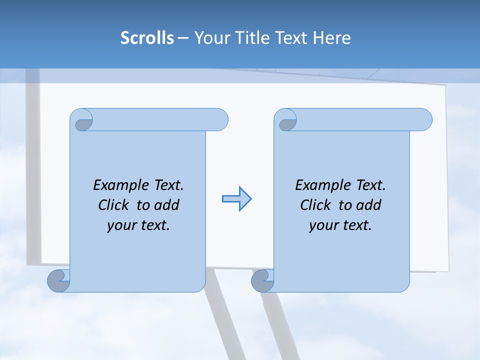 Banner Sell Title PowerPoint Template