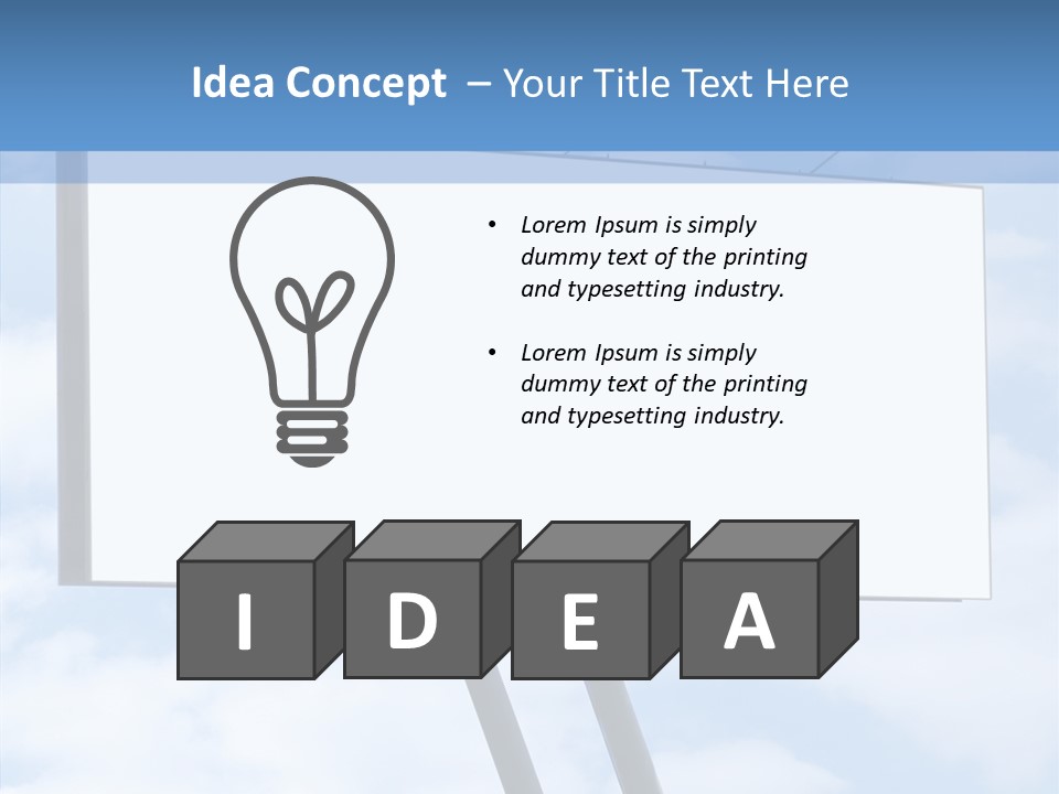 Banner Sell Title PowerPoint Template