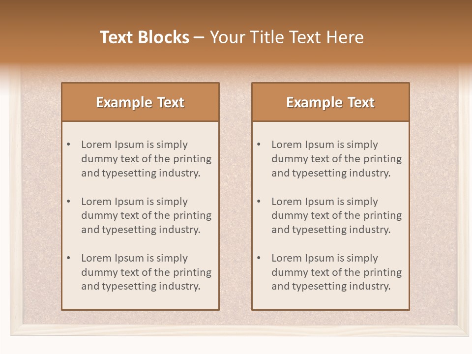 Memorize Pinboard Noticeboard PowerPoint Template