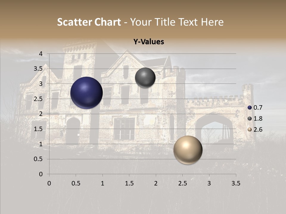 Weed Demolished Castle PowerPoint Template