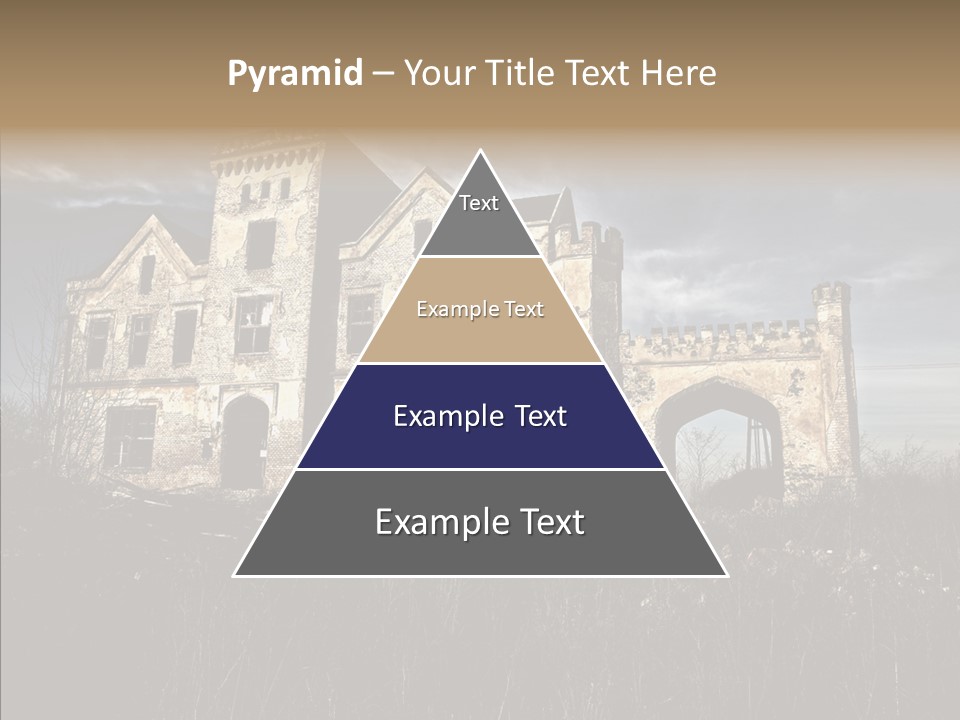Weed Demolished Castle PowerPoint Template
