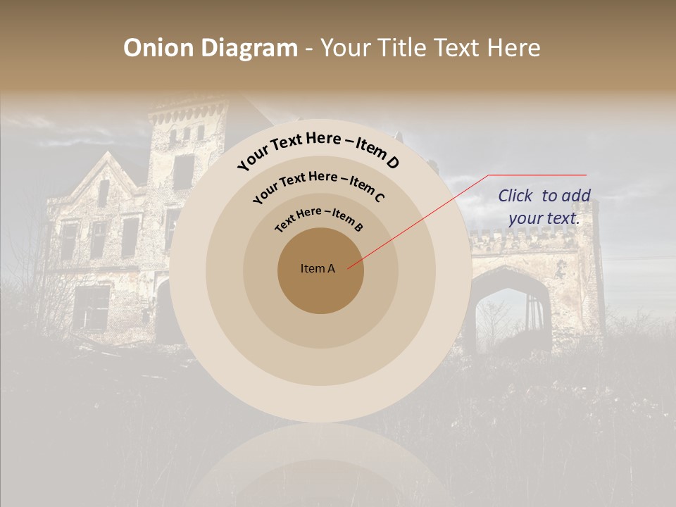 Weed Demolished Castle PowerPoint Template