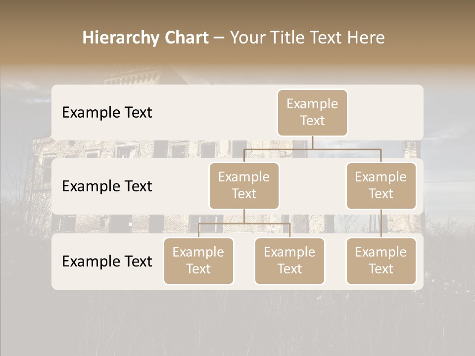 Weed Demolished Castle PowerPoint Template