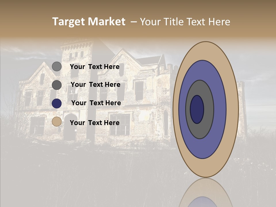 Weed Demolished Castle PowerPoint Template