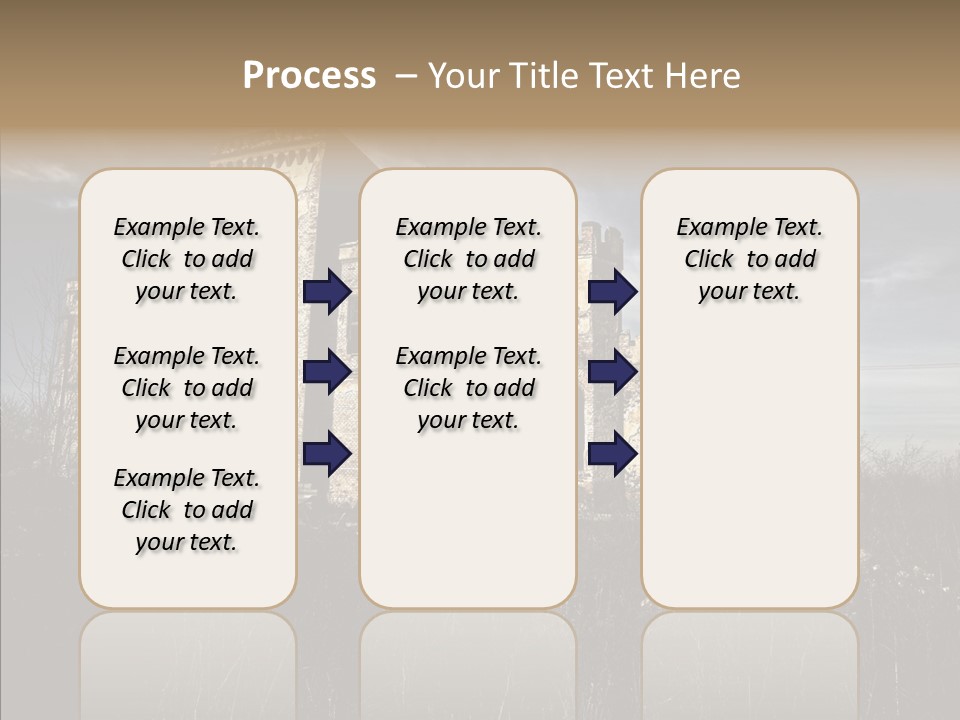 Weed Demolished Castle PowerPoint Template