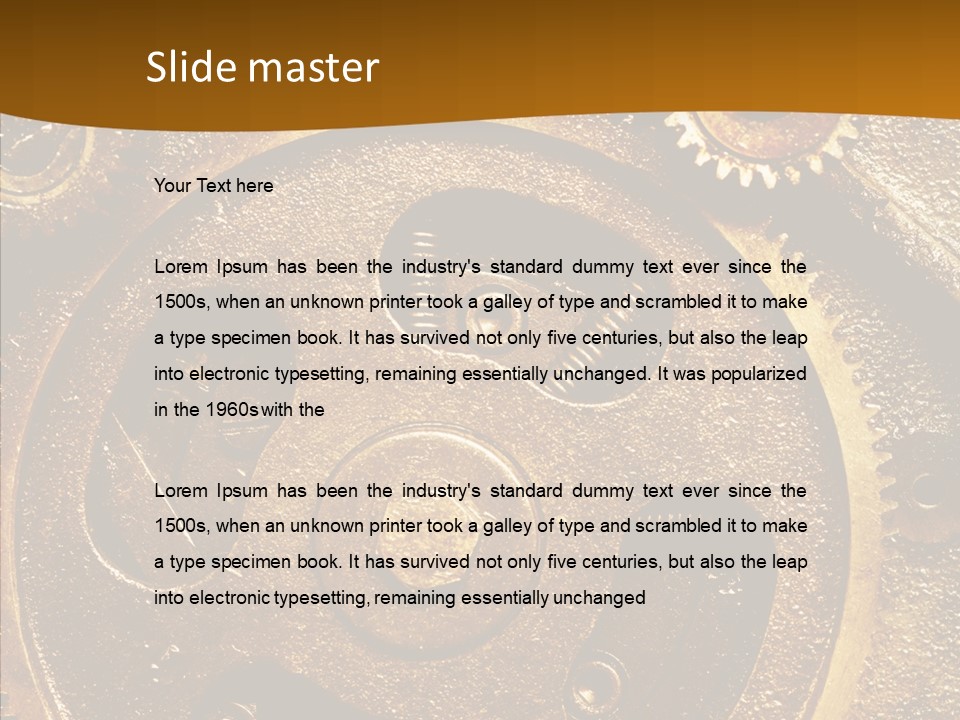 Industrial Circle Industry PowerPoint Template