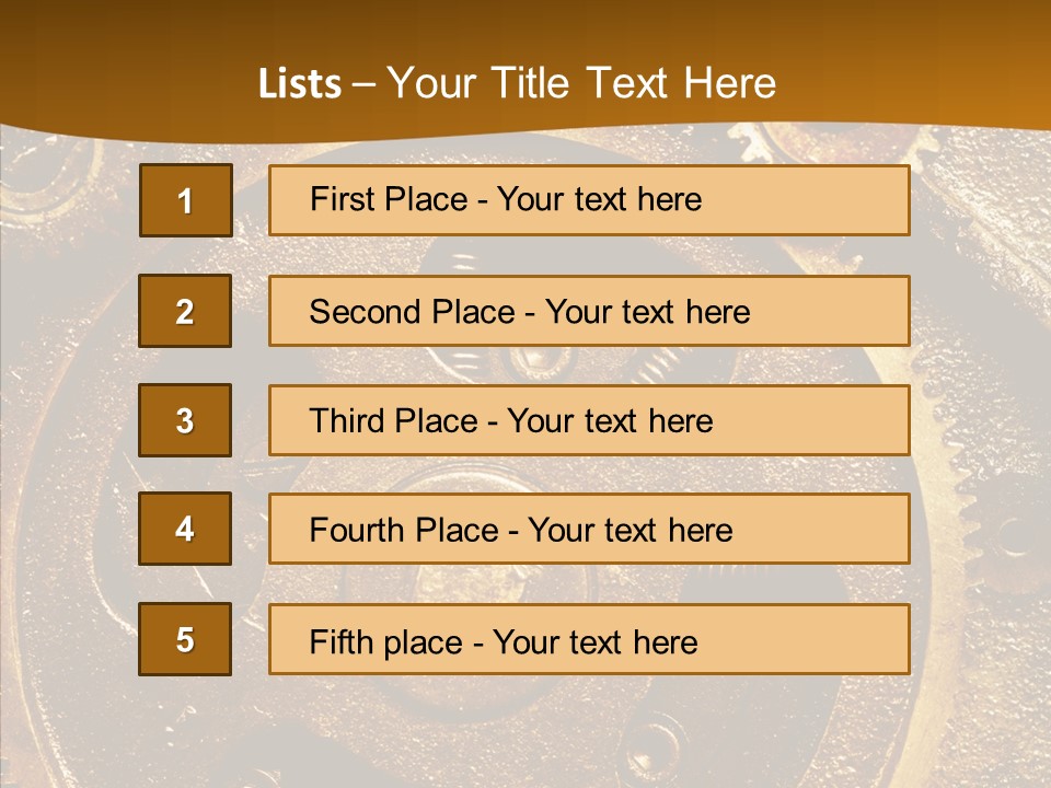 Industrial Circle Industry PowerPoint Template