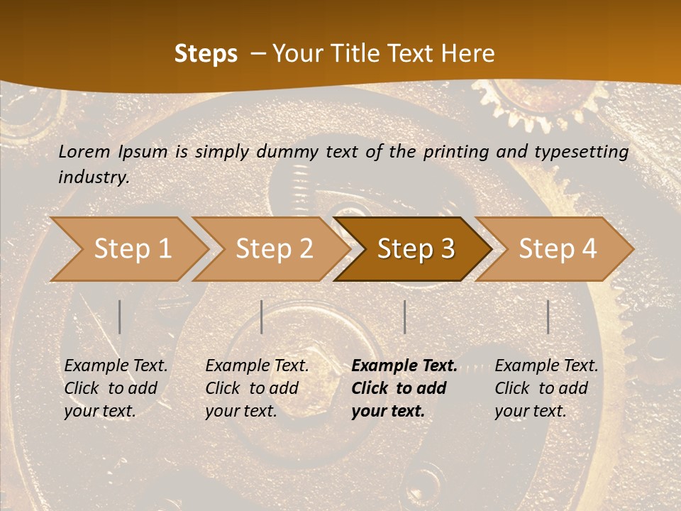 Industrial Circle Industry PowerPoint Template