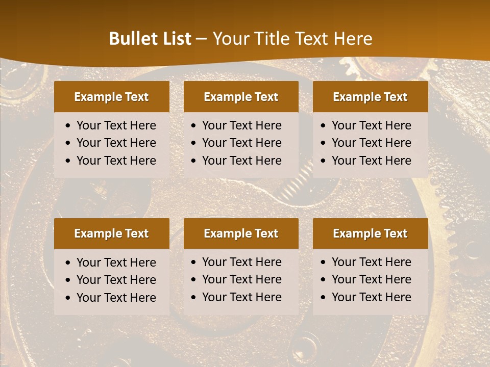 Industrial Circle Industry PowerPoint Template