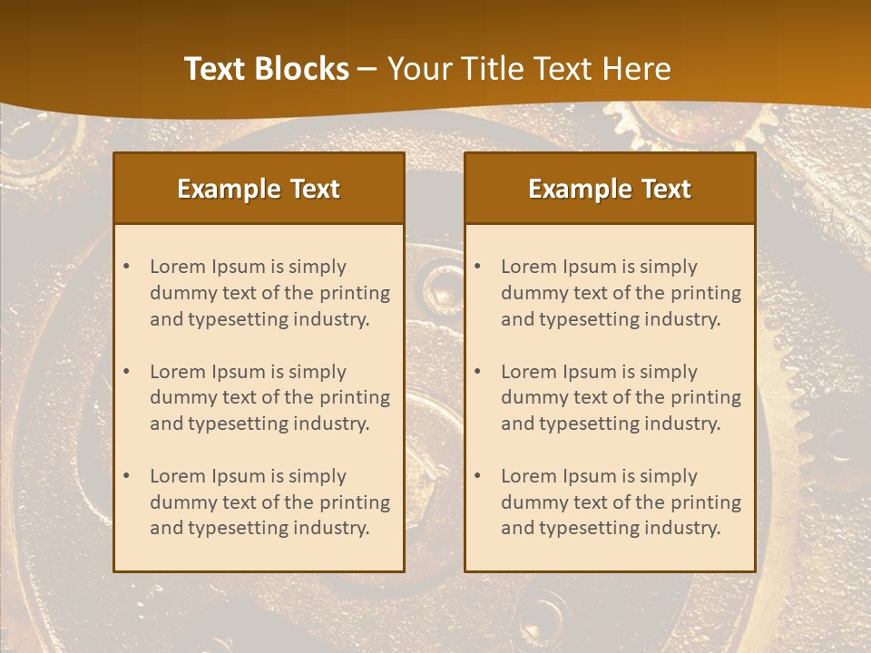 Industrial Circle Industry PowerPoint Template