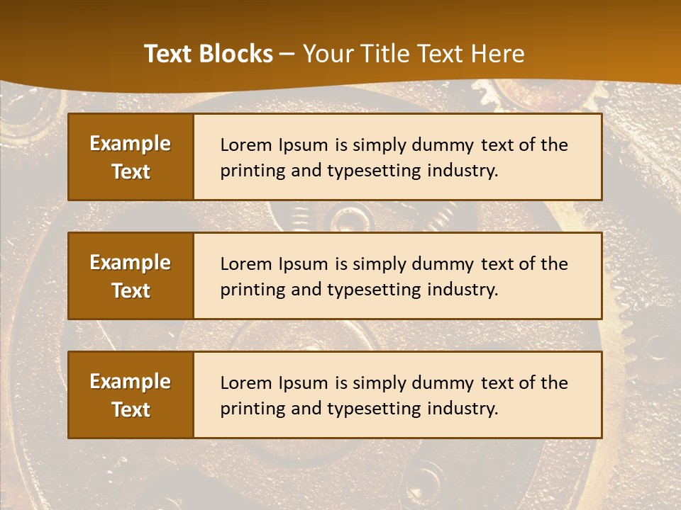 Industrial Circle Industry PowerPoint Template