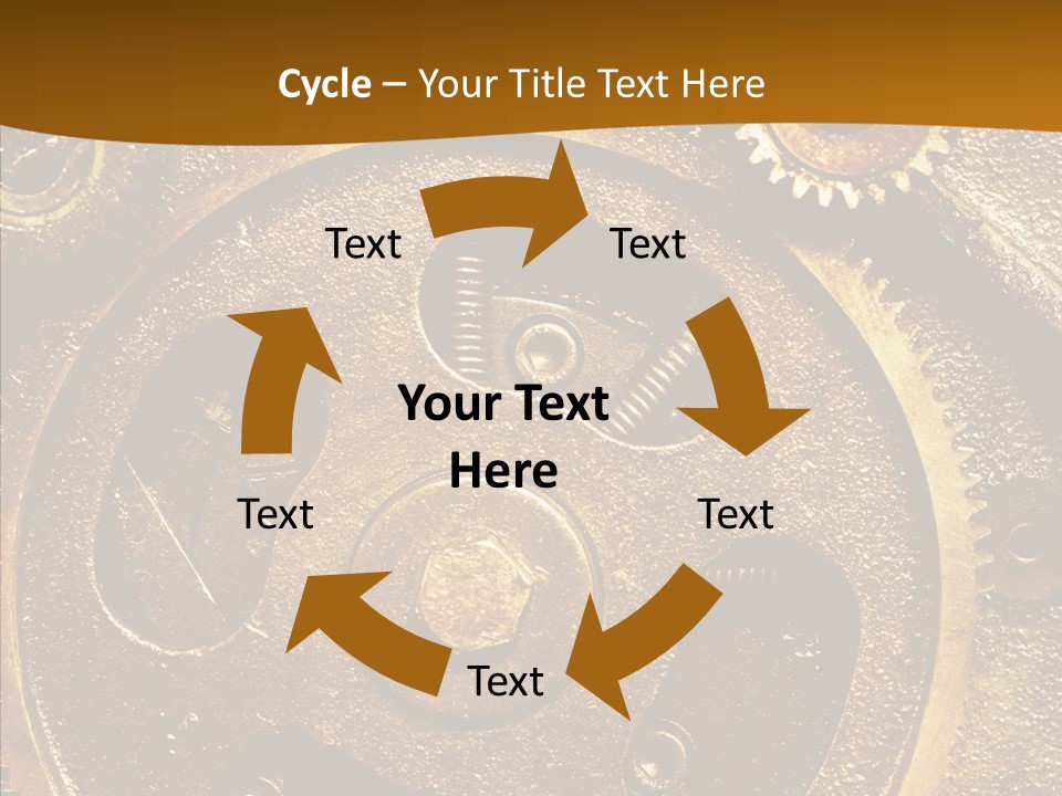 Industrial Circle Industry PowerPoint Template