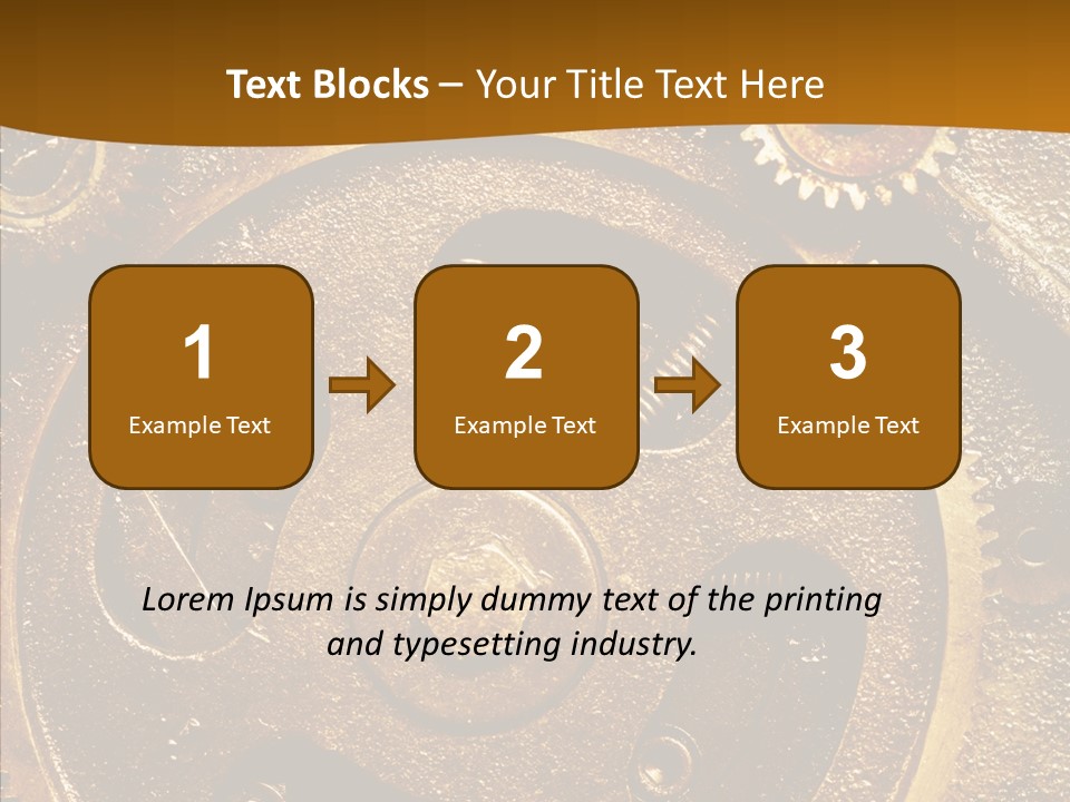 Industrial Circle Industry PowerPoint Template