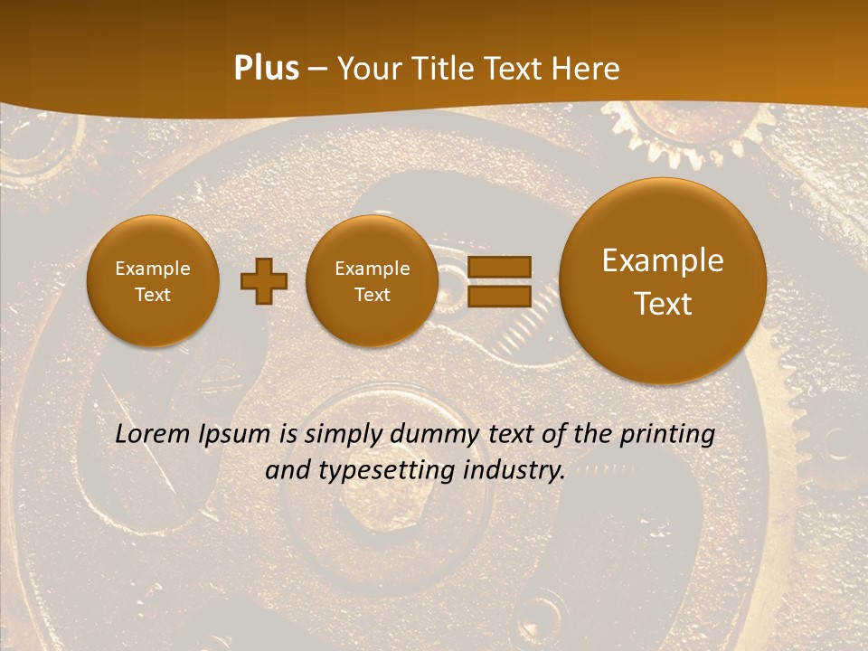Industrial Circle Industry PowerPoint Template