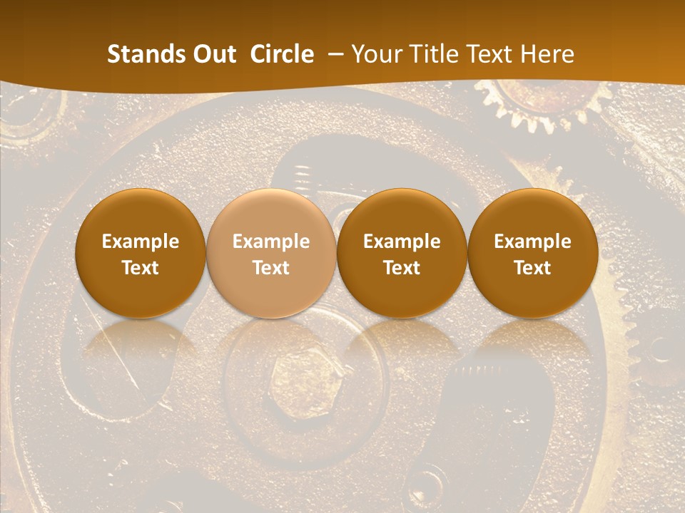 Industrial Circle Industry PowerPoint Template