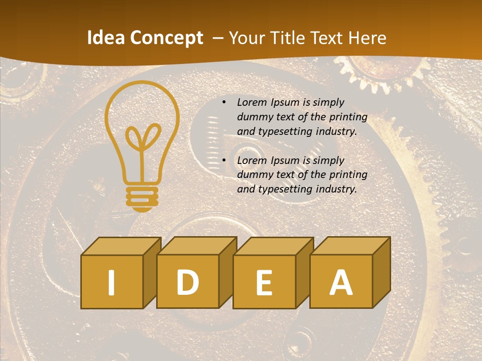 Industrial Circle Industry PowerPoint Template