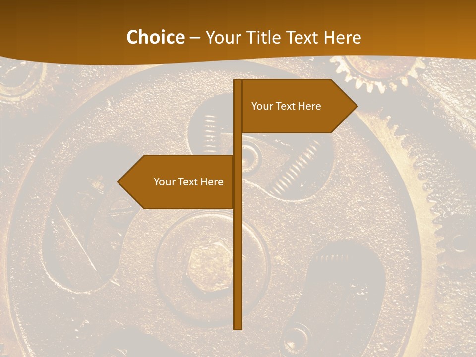 Industrial Circle Industry PowerPoint Template