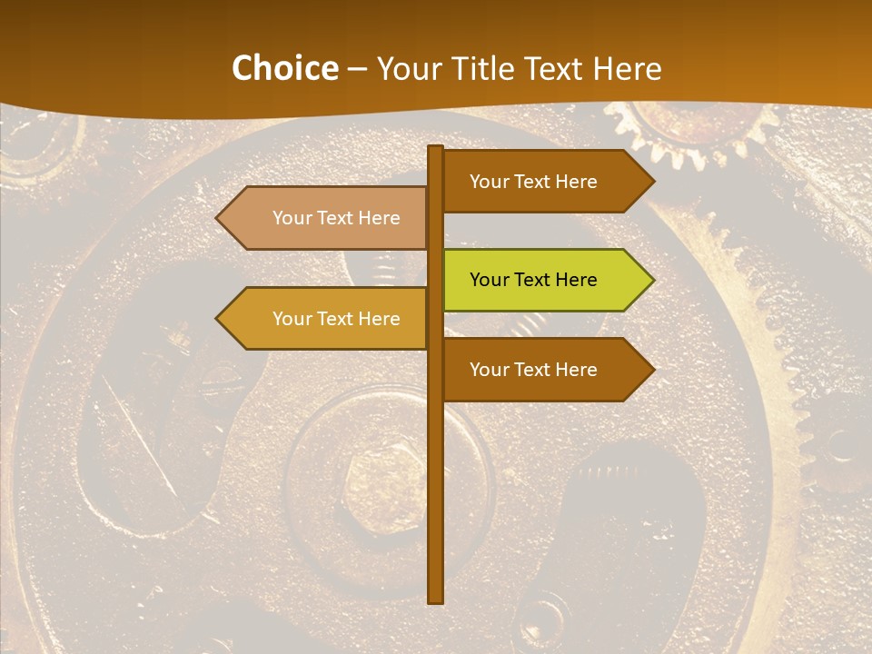 Industrial Circle Industry PowerPoint Template