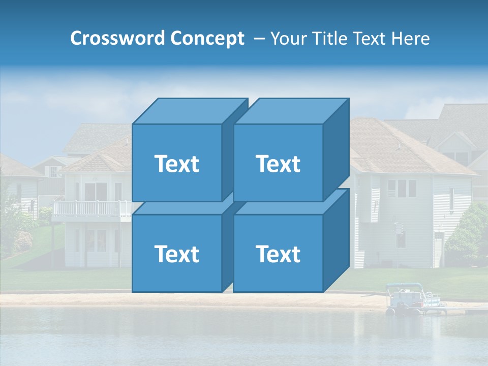 Residence Pontoon Sand PowerPoint Template