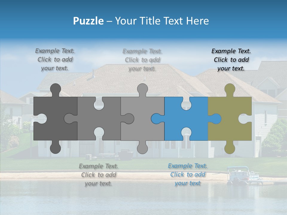 Residence Pontoon Sand PowerPoint Template