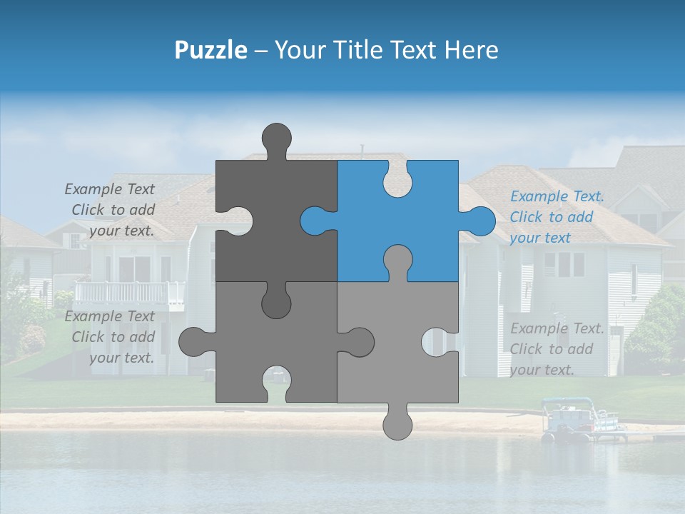 Residence Pontoon Sand PowerPoint Template