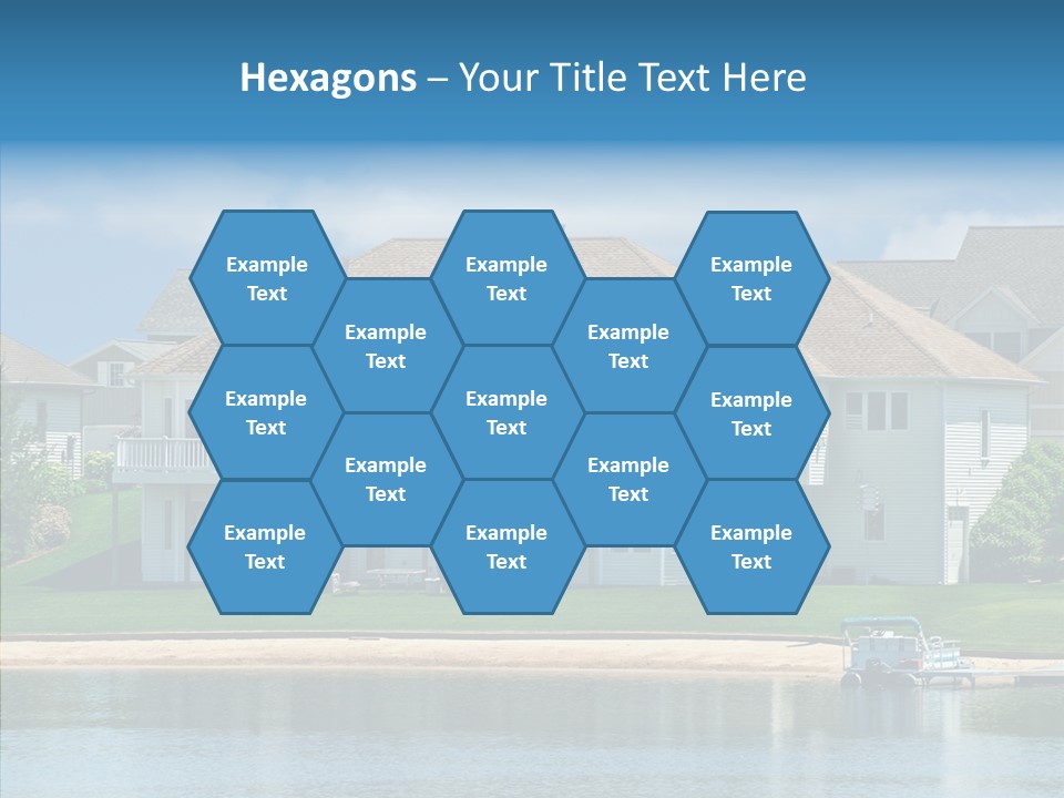 Residence Pontoon Sand PowerPoint Template