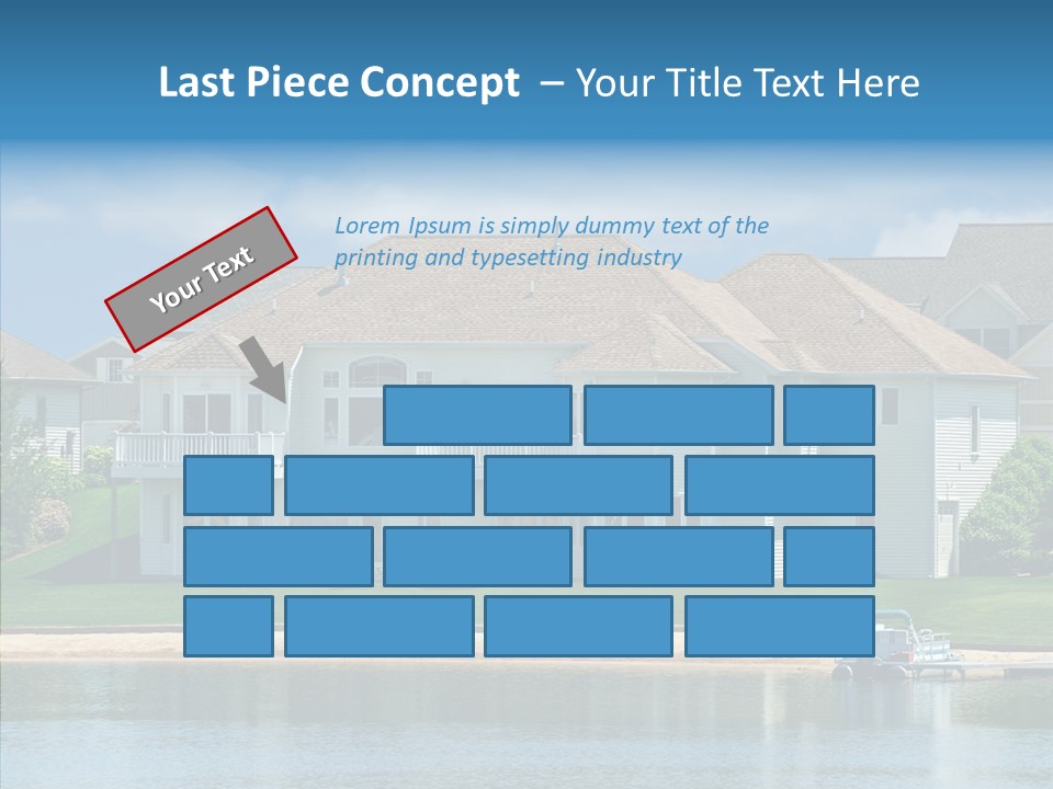 Residence Pontoon Sand PowerPoint Template